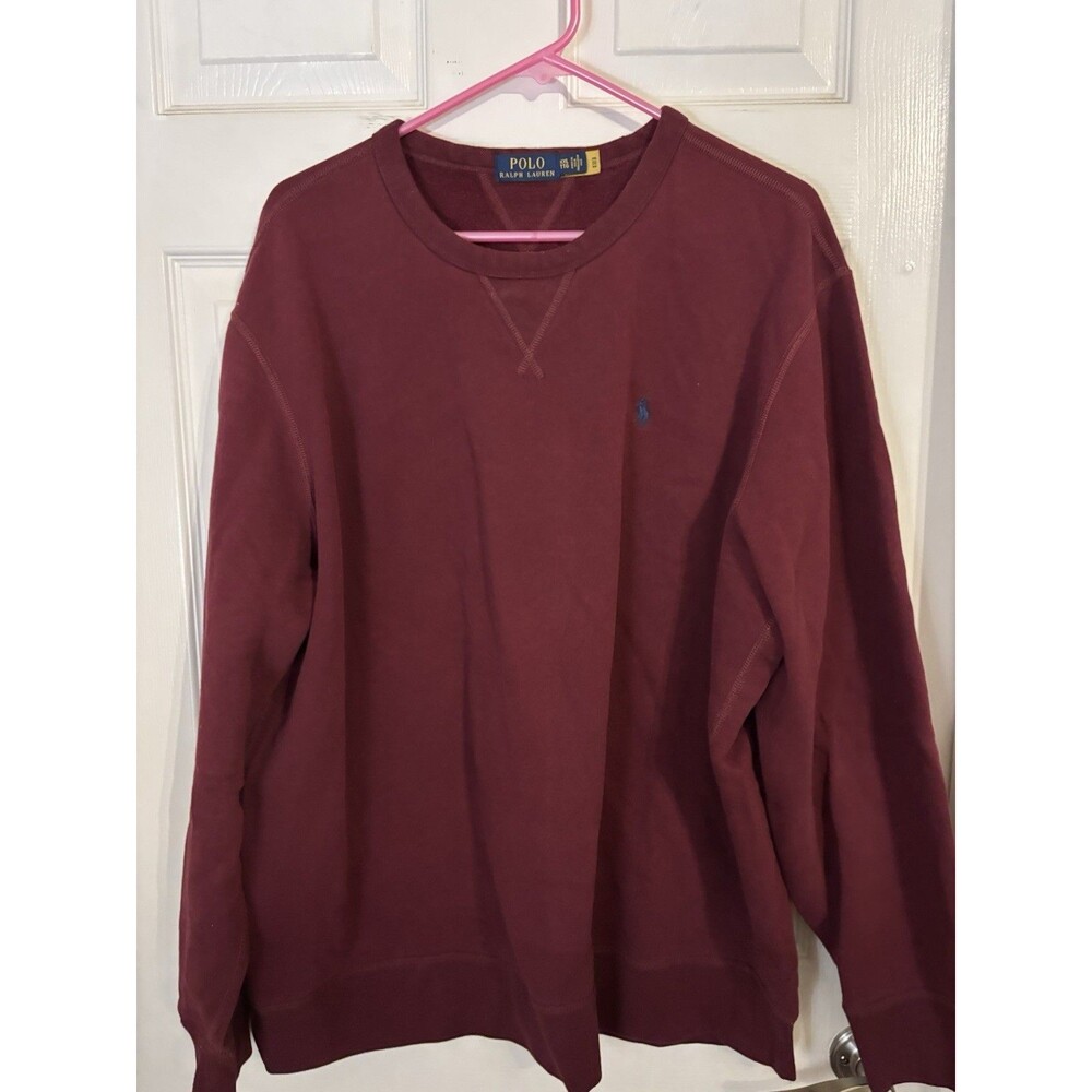 Polo by Ralph Lauren Maroon Crewneck Sweatshirt